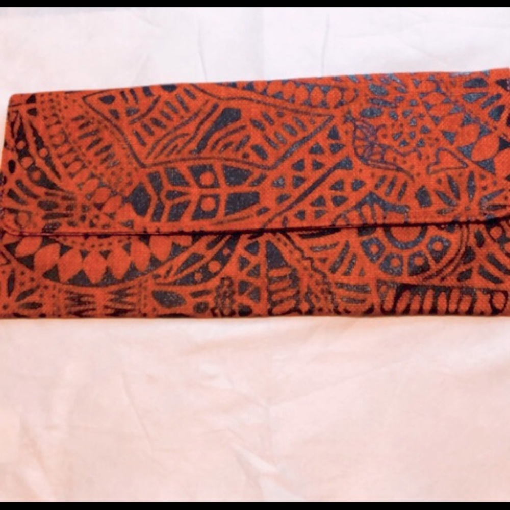 Tribal print clutch